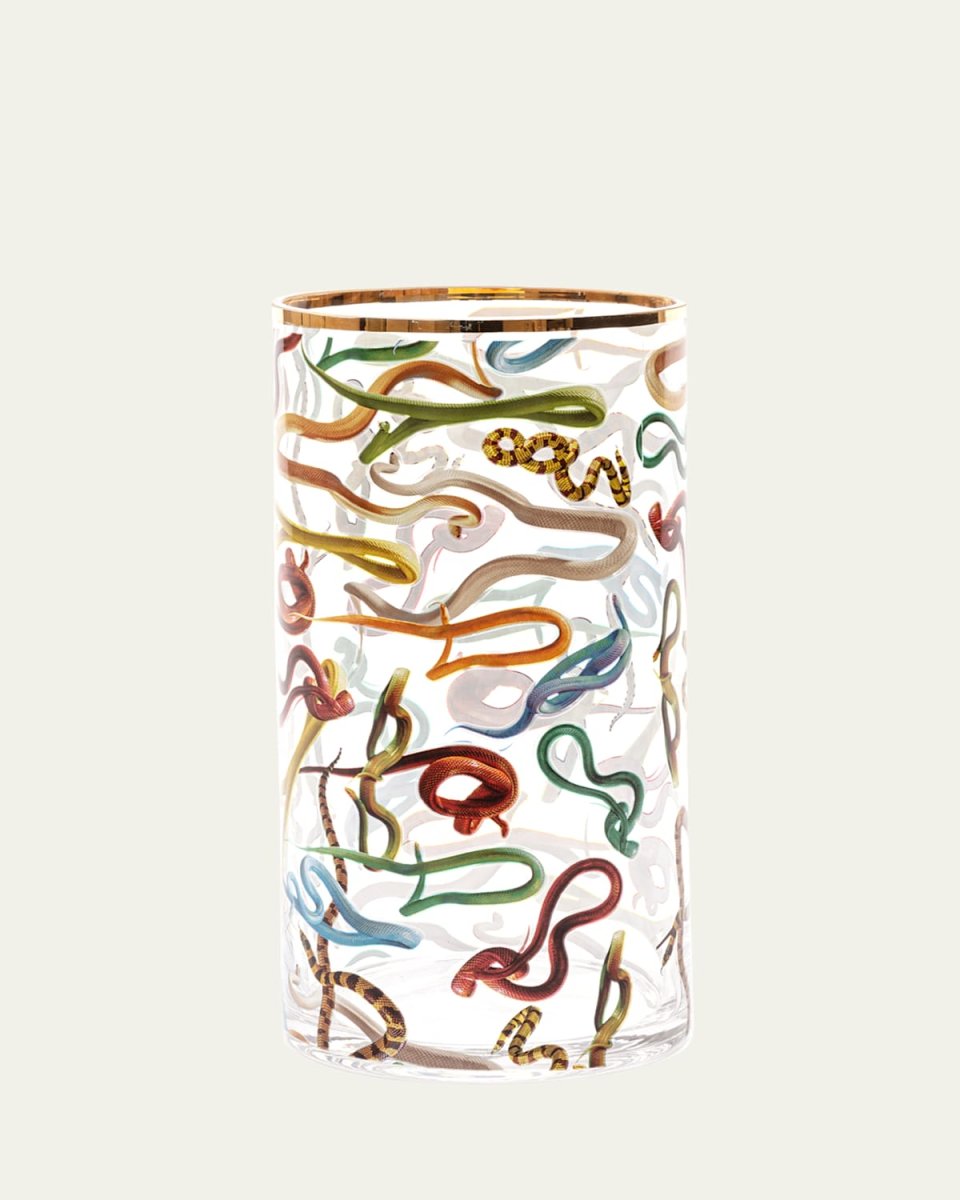 x Toiletpaper Snakes Cylindrical 12" Medium Vase